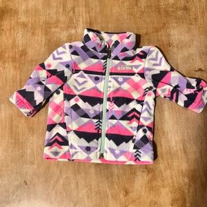 Columbia Pink and Purple Fleece Jacket